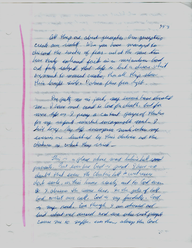 Dr John WorldPeace 2008 Prison Journal